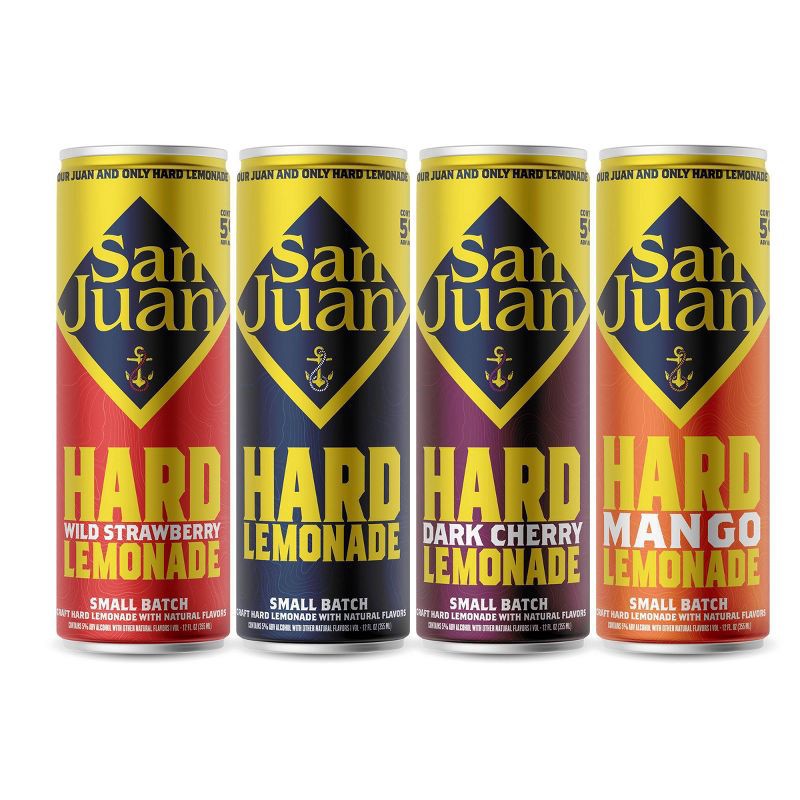 slide 5 of 7, San Juan Seltzer Hard Lemonade Variety - 12pk/12 fl oz Cans, 12 ct; 12 fl oz