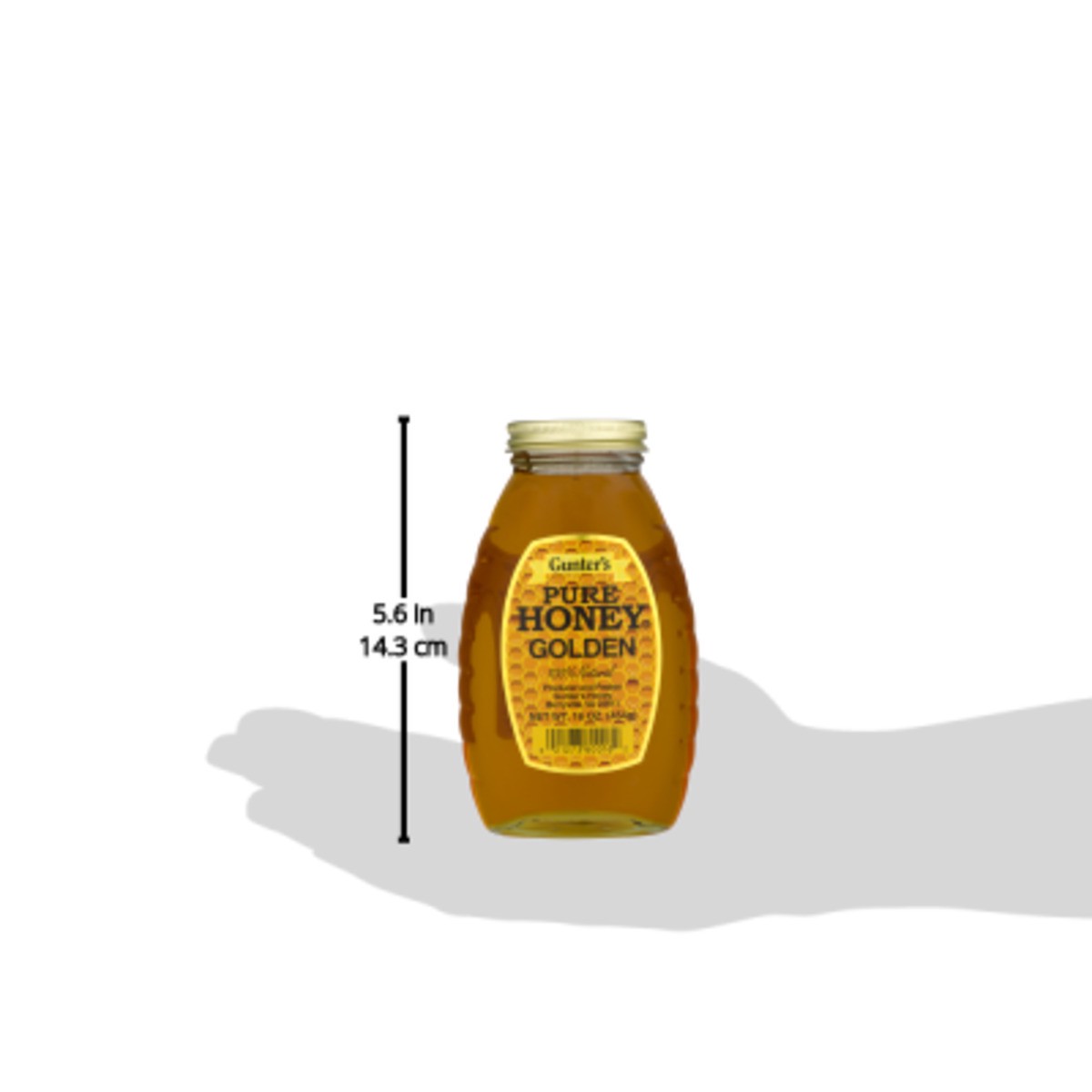 slide 2 of 9, Gunter's Pure Honey Golden, 16 oz