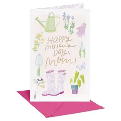 Carlton Cards Gardening Mother's Day Card for Mom, Joy and Beauty, Includes Envelope, Designed by Kathy Davis
