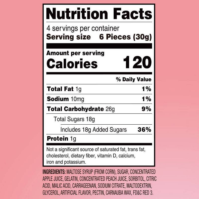 slide 6 of 6, AMOS Peach Peelerz Gummy - 4.25oz, 4.25 oz