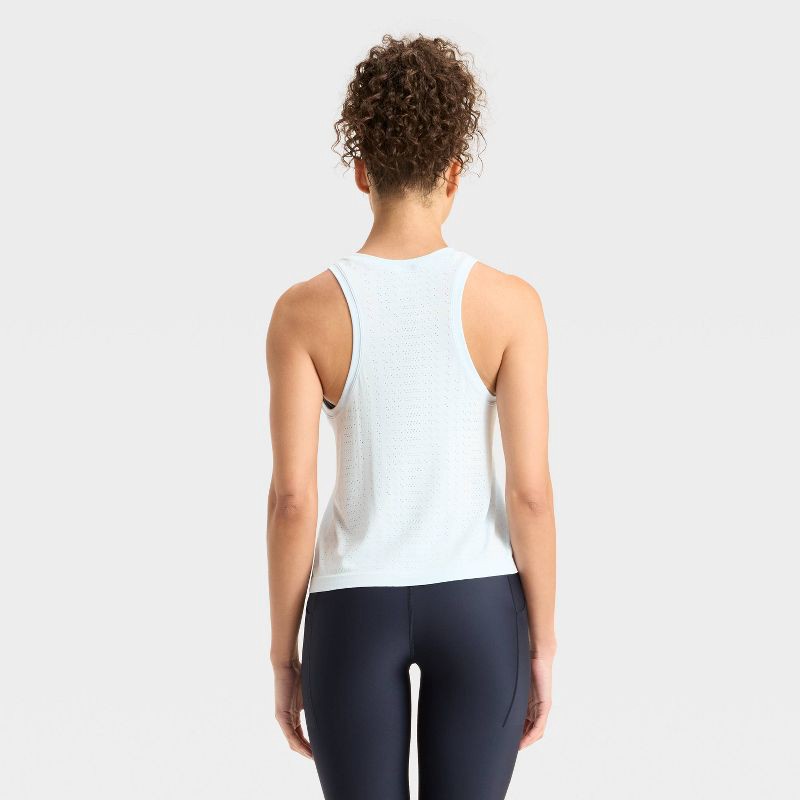 slide 2 of 3, Women's Seamless Mesh Tank Top - All In Motion™ Sky Blue XL, 1 ct