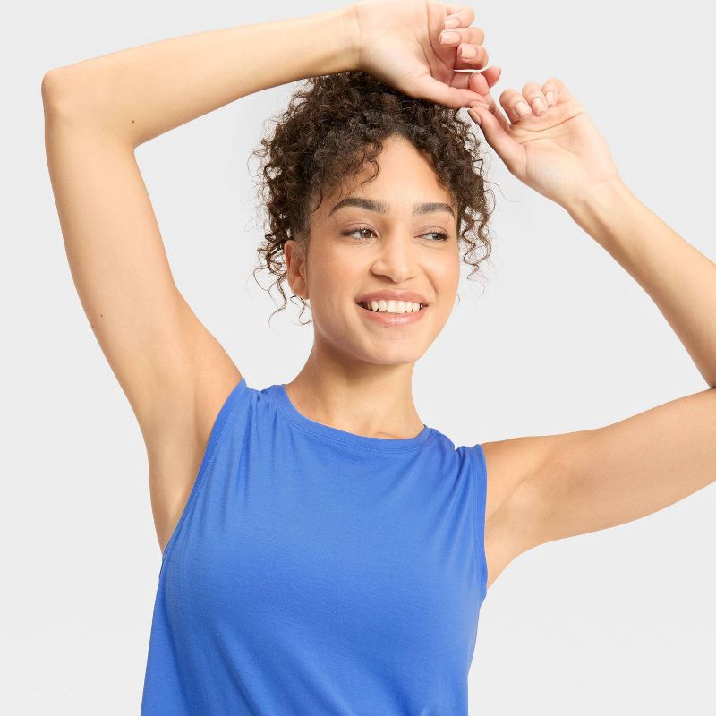 slide 3 of 5, Women's Beyond Ease Muscle Tank Top - All In Motion™ Royal Blue XXL, 1 ct