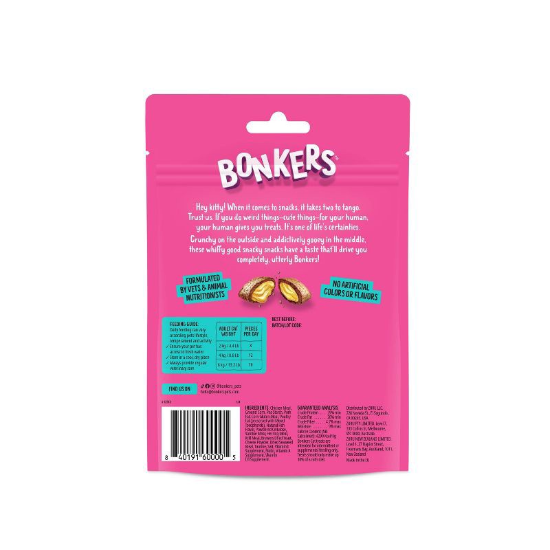 slide 11 of 11, Bonkers Bites Seafood Flavor Cat Treats - 3oz, 3 oz
