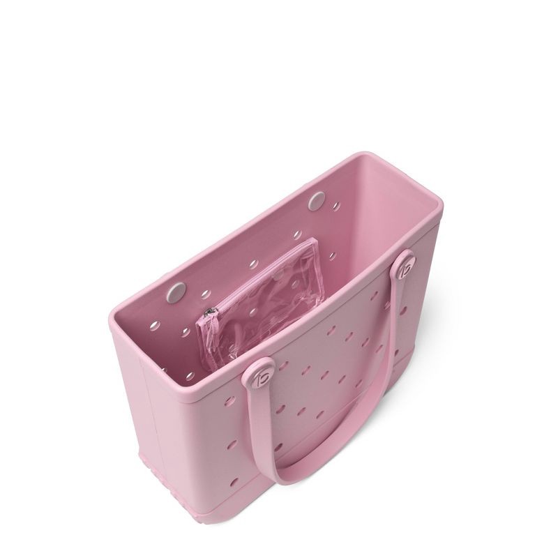 slide 3 of 6, Bogg Bag Baby Bogg Tote Bag - Beach Hydrangea: Vinyl Hardside Shoulder Handbag, 1 ct