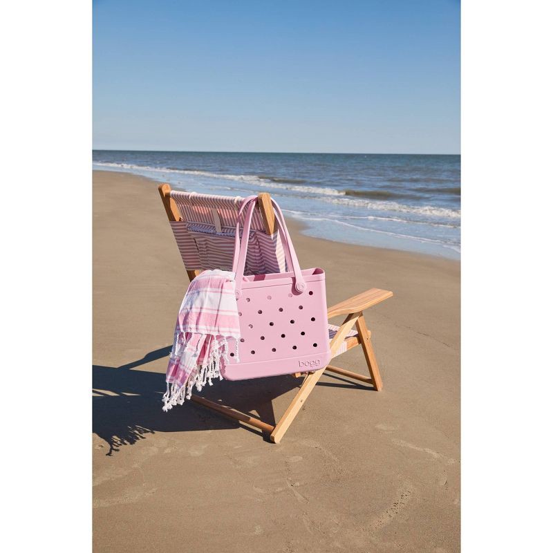 slide 6 of 6, Bogg Bag Baby Bogg Tote Bag - Beach Hydrangea: Vinyl Hardside Shoulder Handbag, 1 ct