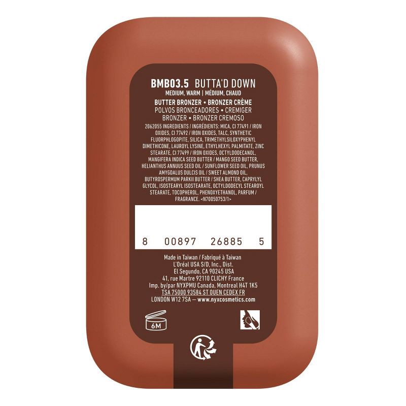 slide 9 of 9, NYX Professional Makeup Buttermelt Bronzer- Butta D Down - 0.17oz, 0.17 oz