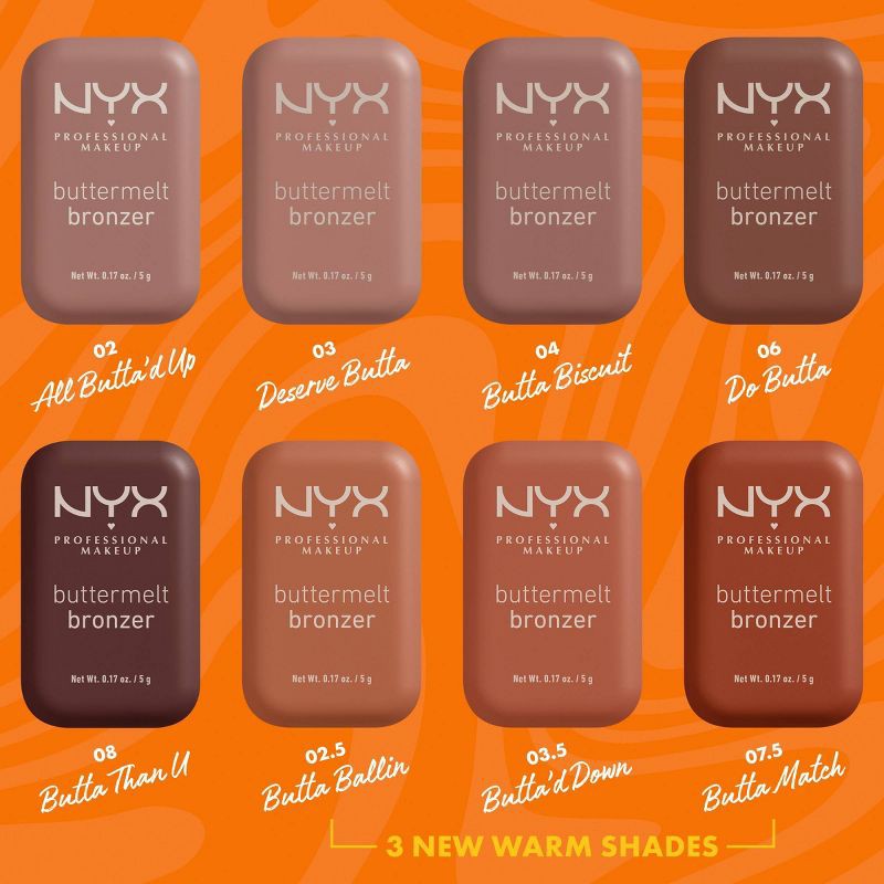 slide 8 of 9, NYX Professional Makeup Buttermelt Bronzer - Butta Ballin - 0.17oz, 0.17 oz