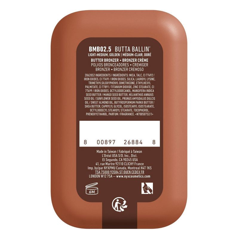 slide 9 of 9, NYX Professional Makeup Buttermelt Bronzer - Butta Ballin - 0.17oz, 0.17 oz