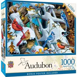 Masterpieces Audubon Snow Birds 1000 Piece Puzzle