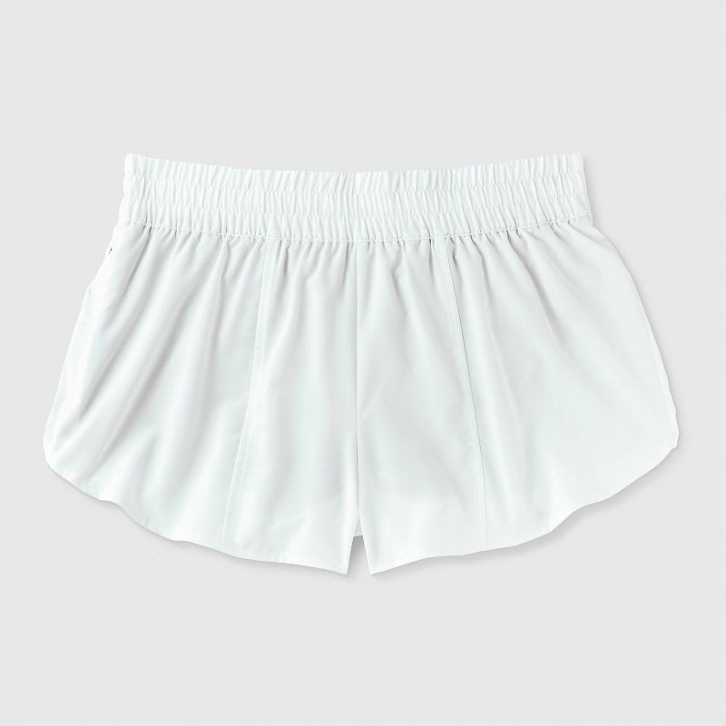 slide 1 of 1, Women's Woven Mid-Rise Run Shorts 3" - All In Motion™ White XXL, 1 ct