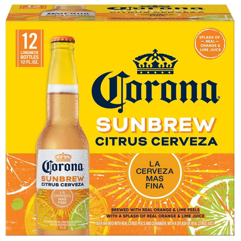 slide 2 of 8, Corona Sunbrew Beer - 12pk/12 fl oz Bottles, 12 ct; 12 fl oz