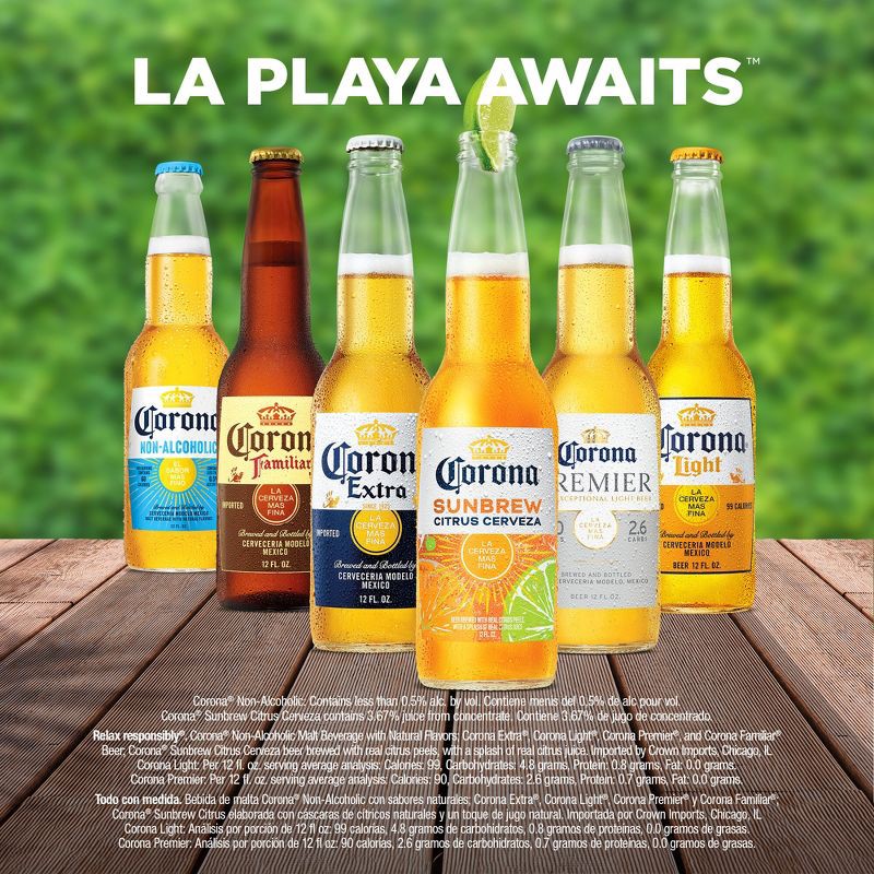 slide 6 of 8, Corona Sunbrew Beer - 12pk/12 fl oz Bottles, 12 ct; 12 fl oz