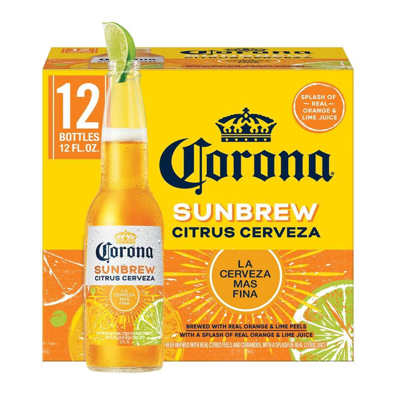 slide 1 of 8, Corona Sunbrew Beer - 12pk/12 fl oz Bottles, 12 ct; 12 fl oz