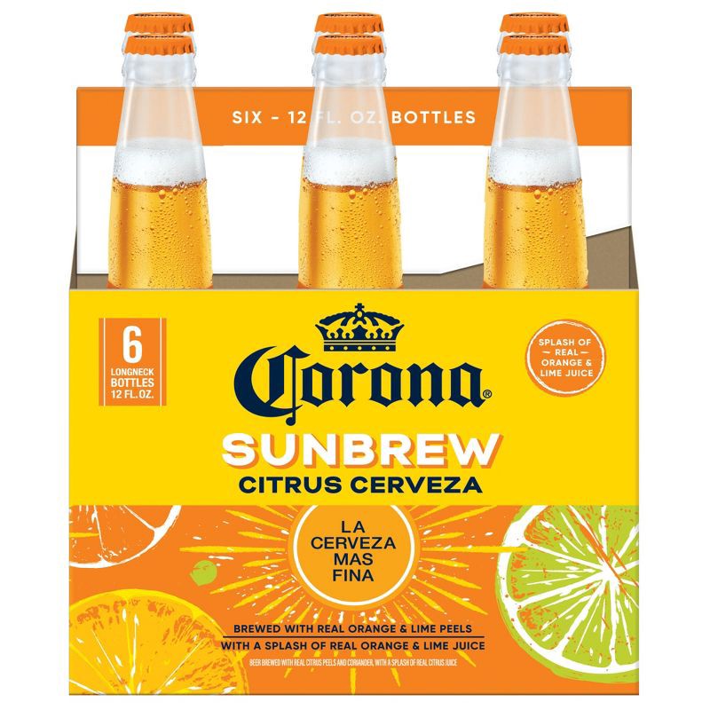 slide 8 of 8, Corona Sunbrew Beer - 6pk/12 fl oz Bottles, 6 ct; 12 fl oz