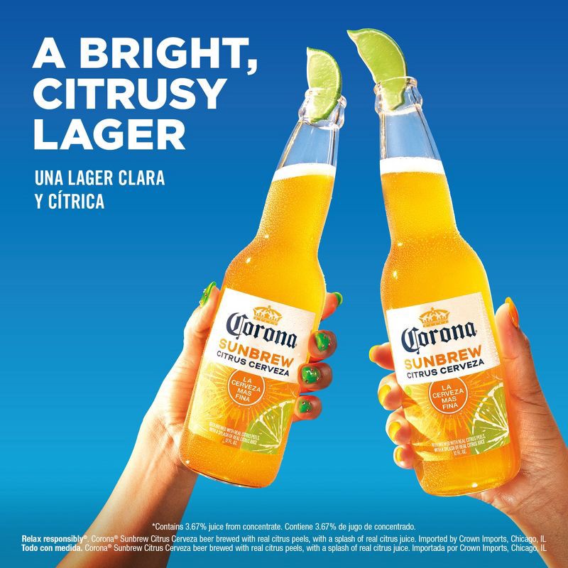 slide 5 of 8, Corona Sunbrew Beer - 6pk/12 fl oz Bottles, 6 ct; 12 fl oz