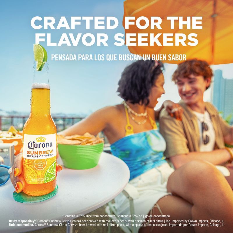 slide 6 of 8, Corona Sunbrew Beer - 6pk/12 fl oz Bottles, 6 ct; 12 fl oz