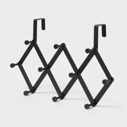 Over The Door Accordion Multiple Hook Black - Brightroom™