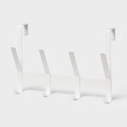 Over The Door 4 Hook - White - Brightroom™