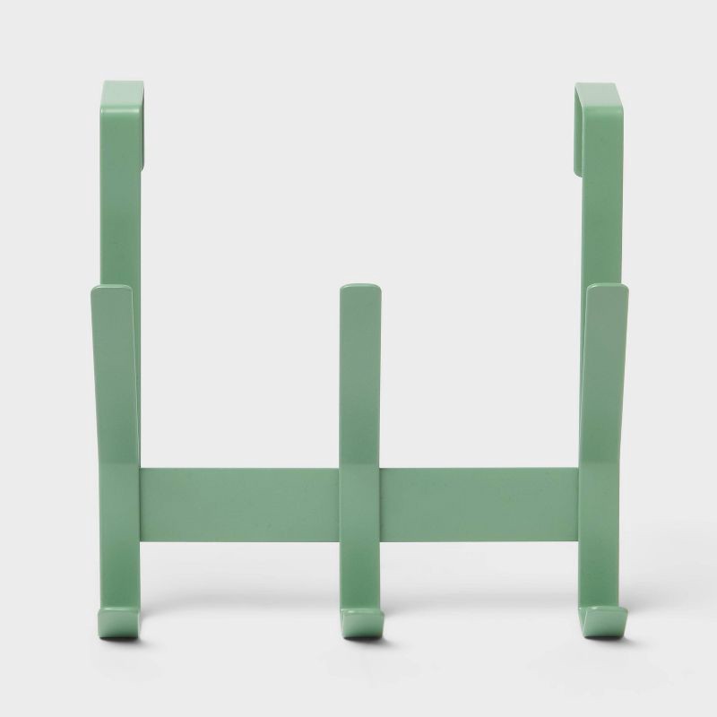 slide 3 of 3, Over The Door 3 Hook - Sage - Brightroom™, 1 ct