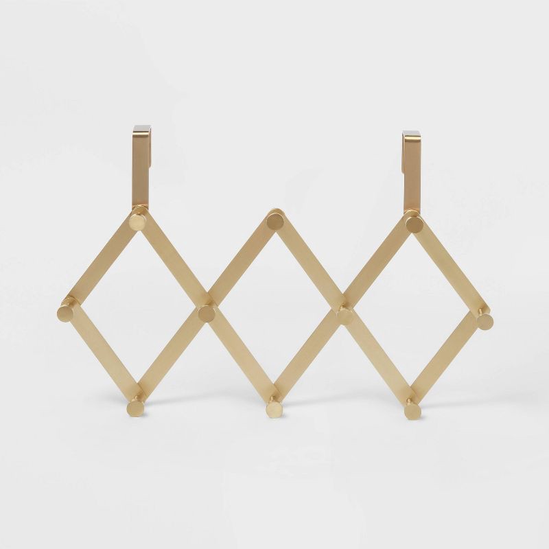 slide 3 of 3, Over The Door - Accordion Gold - Brightroom™, 1 ct