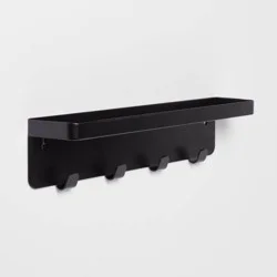 Metal Wall Organizer 4 Hook Solid - Brightroom™