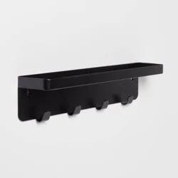 Metal Wall Organizer 4 Hook Solid - Brightroom™
