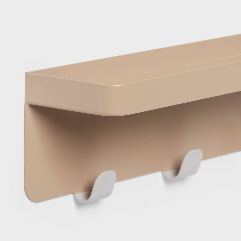 slide 3 of 3, Over The Door Multi Function Basket and Hook Light Brown - Brightroom™, 1 ct