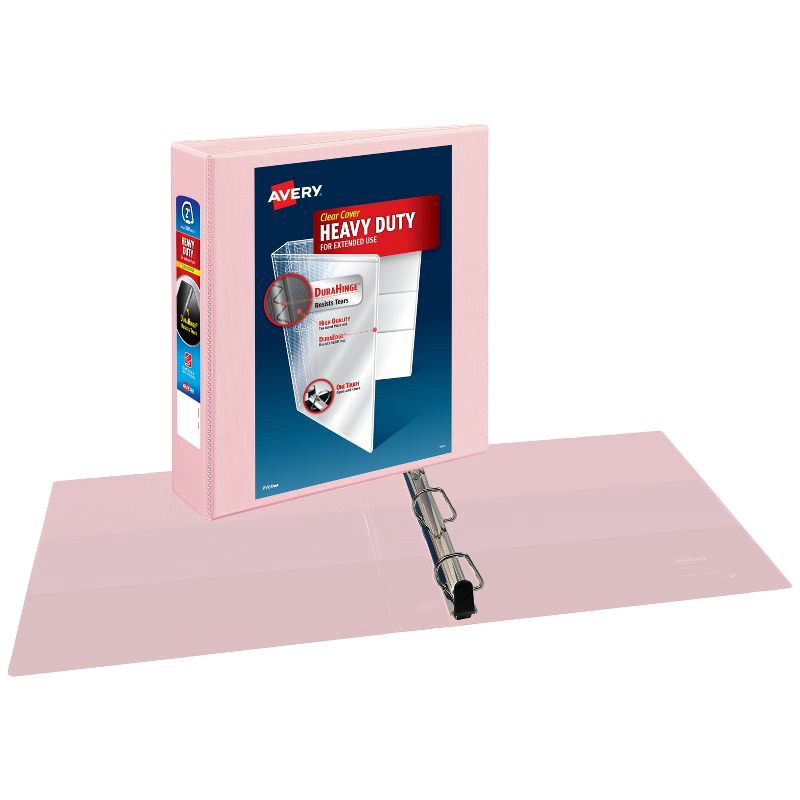 slide 2 of 3, Avery 2" Heavy Duty View Ring Binder Blush, 1 ct