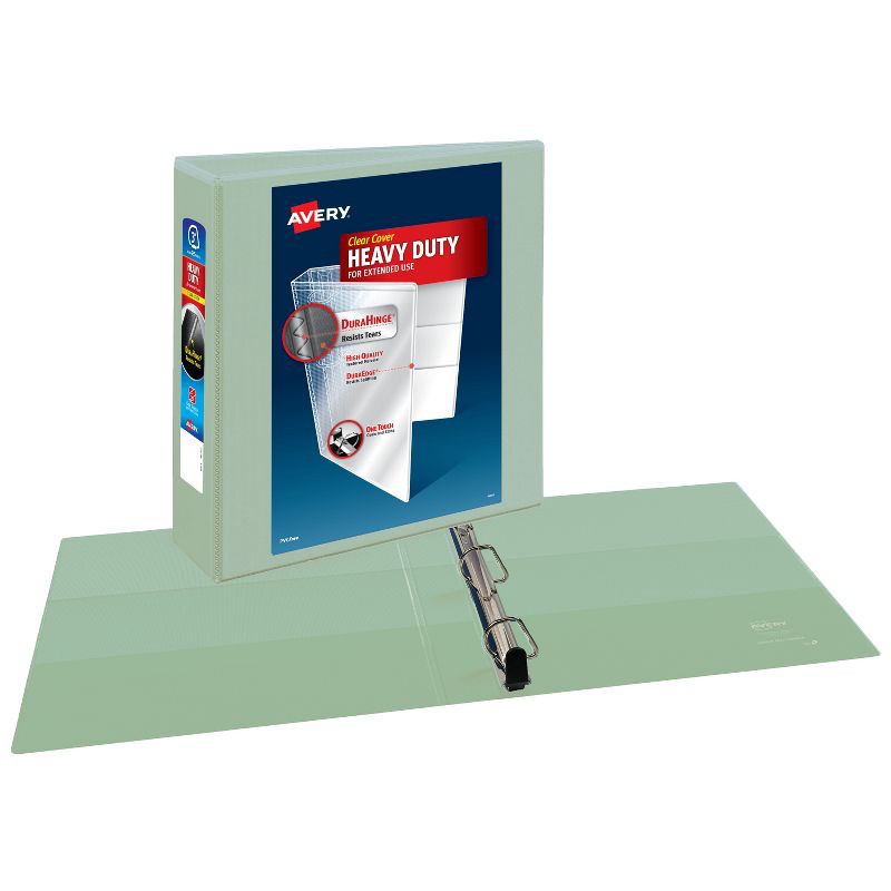 slide 2 of 3, Avery 3" Heavy Duty View Ring Binder - Sage, 1 ct