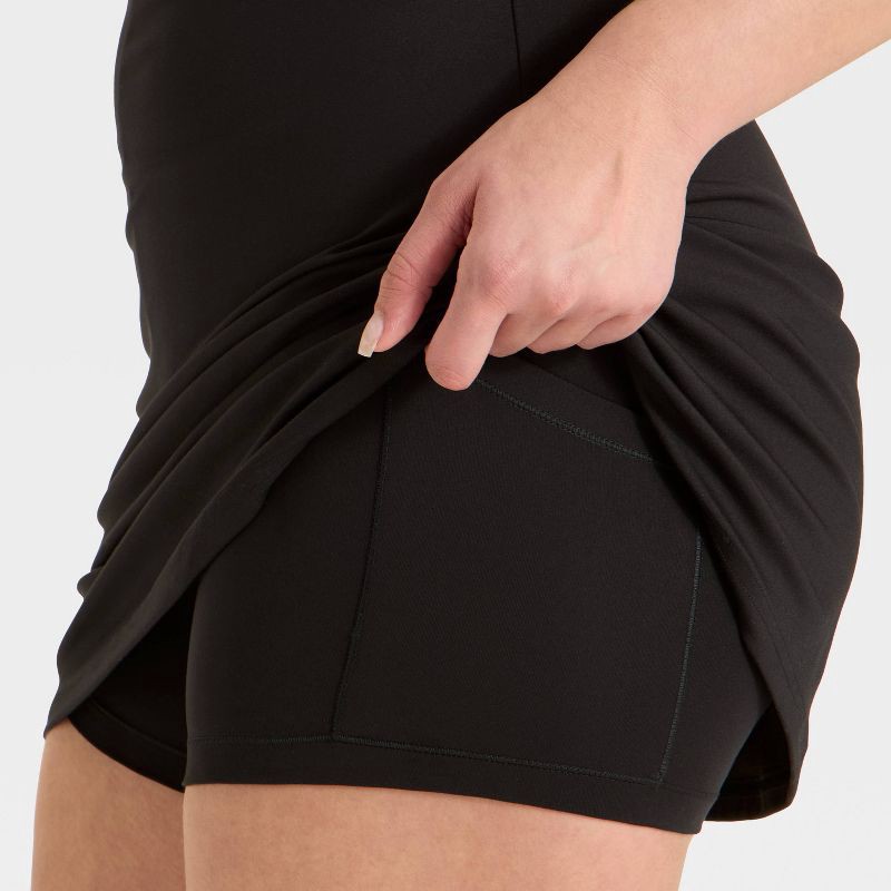 slide 4 of 4, Women's Knit High Neck Active Dress - All In Motion™ Black L, 1 ct