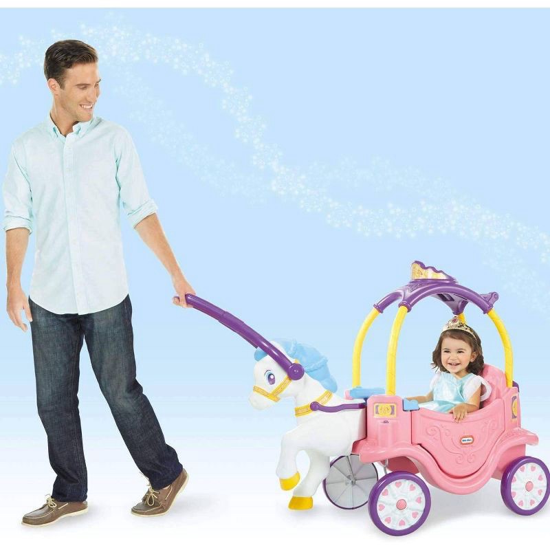 slide 2 of 7, Little Tikes Princess Horse and Carriage Pedal Push Riding Toy, 1 ct