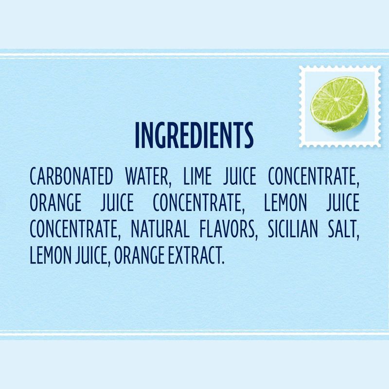 slide 7 of 8, Sanpellegrino CIAO! Lime Flavored Sparkling Water with Real Fruit Juices - 6pk/11.15 fl oz Cans, 6 ct; 11.15 fl oz