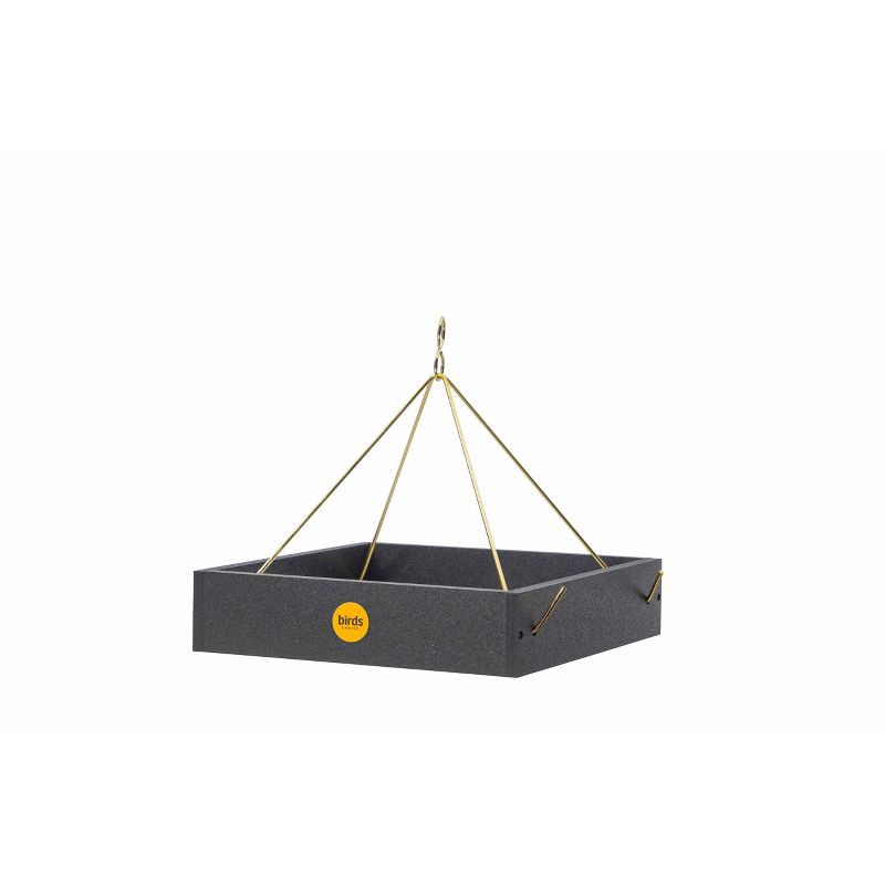 slide 3 of 10, Birds Choice Bird Choice Small Modern Farmhouse Hanging Platform Tray Bird Feeder 2.5" Black, 1 ct