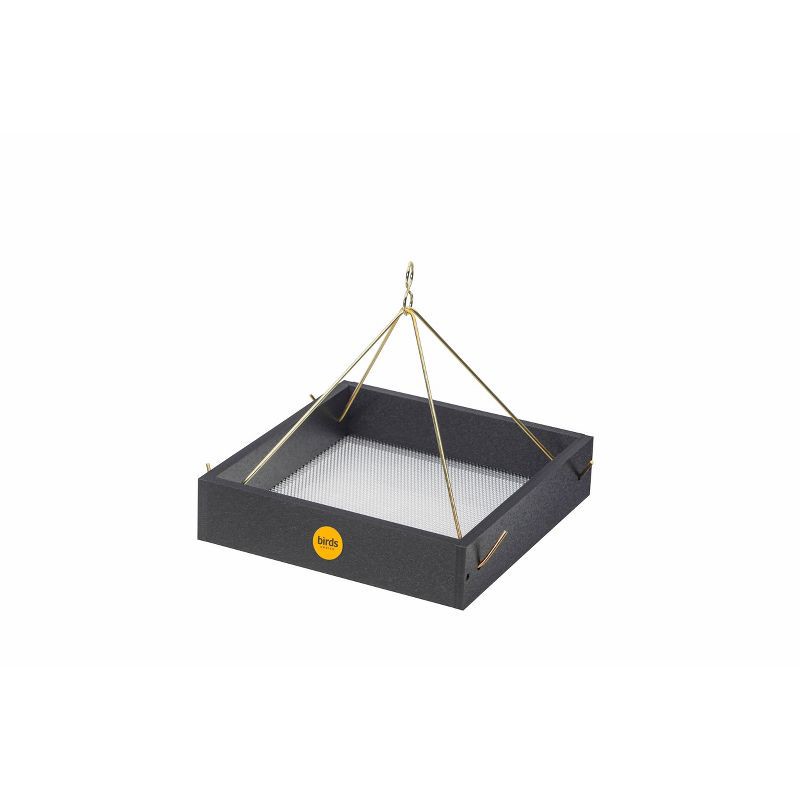 slide 4 of 10, Birds Choice Bird Choice Small Modern Farmhouse Hanging Platform Tray Bird Feeder 2.5" Black, 1 ct