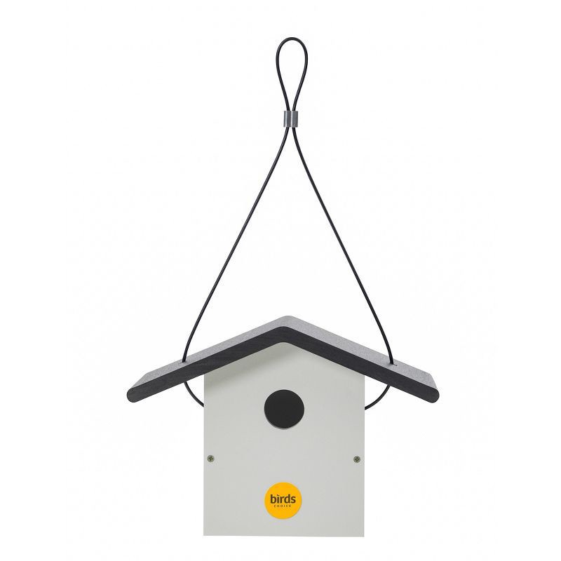 slide 3 of 9, Birds Choice 7" Modern Farmhouse Wren House Black & White, 1 ct