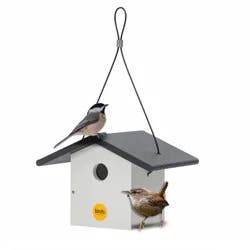 Birds Choice 7" Modern Farmhouse Wren House Black & White