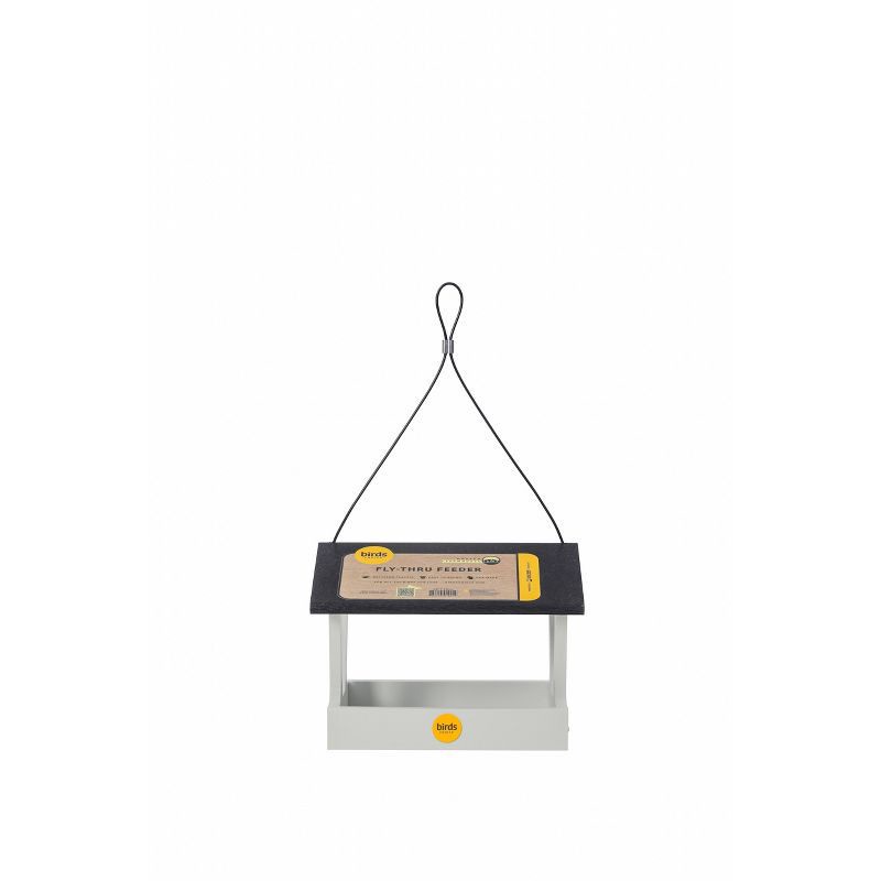 slide 6 of 11, Birds Choice Bird Choice Modern Farmhouse Fly Thru Novelty Bird Feeder 7" Black & White, 1 ct