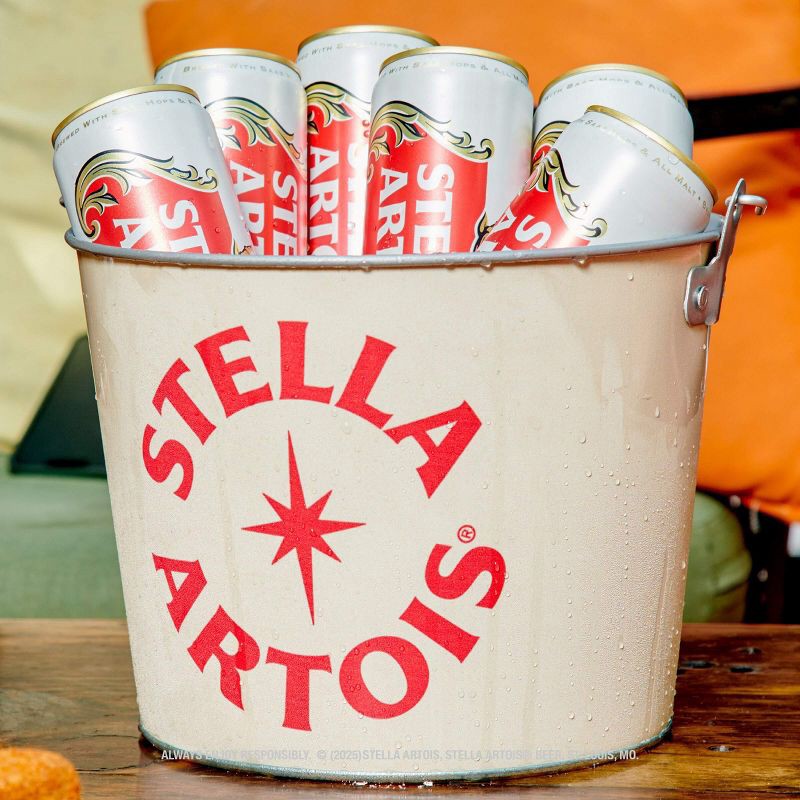 slide 5 of 11, Stella Artois Premium Lager Beer - 18pk/12 fl oz Cans, 18 ct; 12 fl oz