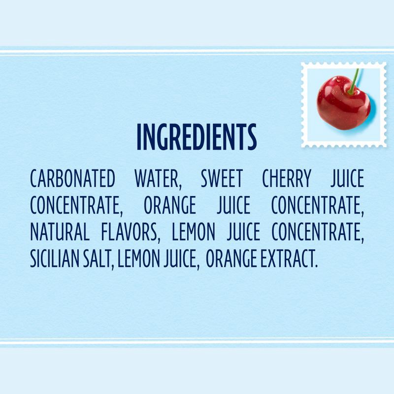 slide 7 of 8, Sanpellegrino CIAO! Cherry Flavored Sparkling Water with Real Fruit Juices - 6pk/11.15 fl oz Cans, 6 ct; 11.15 fl oz