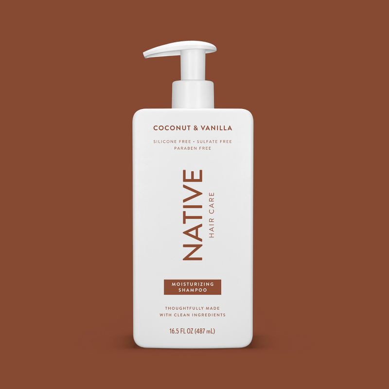 slide 9 of 11, Native Coconut & Vanilla Moisturizing Shampoo for Men & Women - 16.5 fl oz, 16.5 fl oz