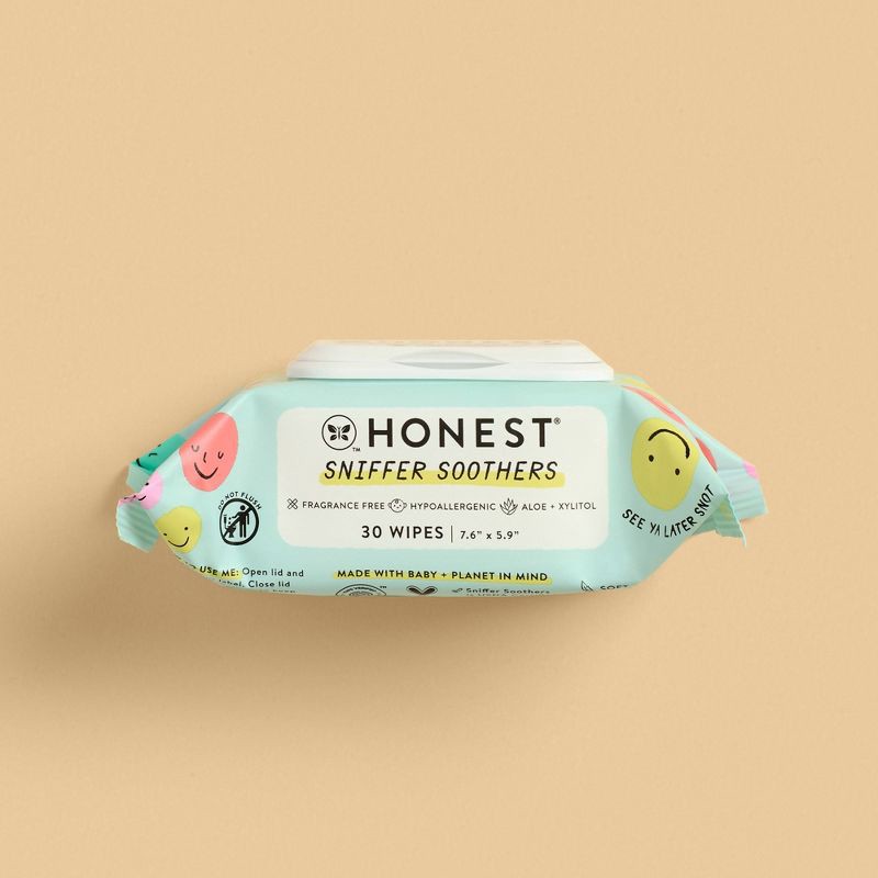 slide 2 of 11, The Honest Company Sniffer Soothers Nose and Face Wipes - 30ct, 30 ct
