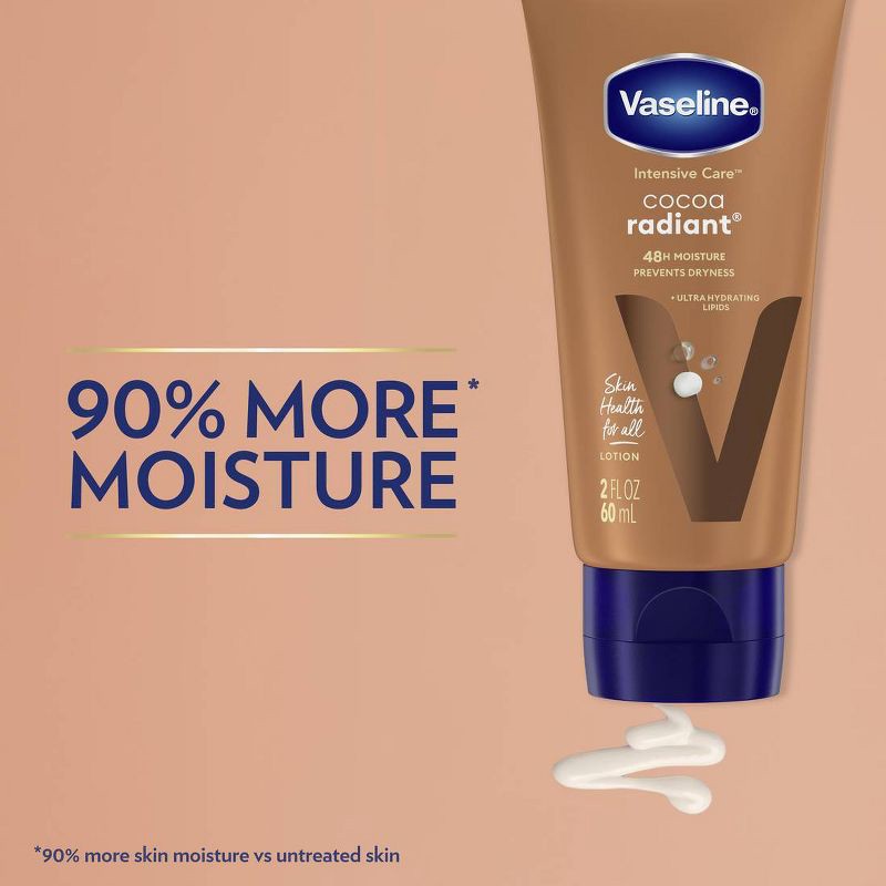 slide 6 of 6, Vaseline Intensive Care Cocoa Radiant Hand and Body Lotion - Travel Size - 2 fl oz, 2 fl oz