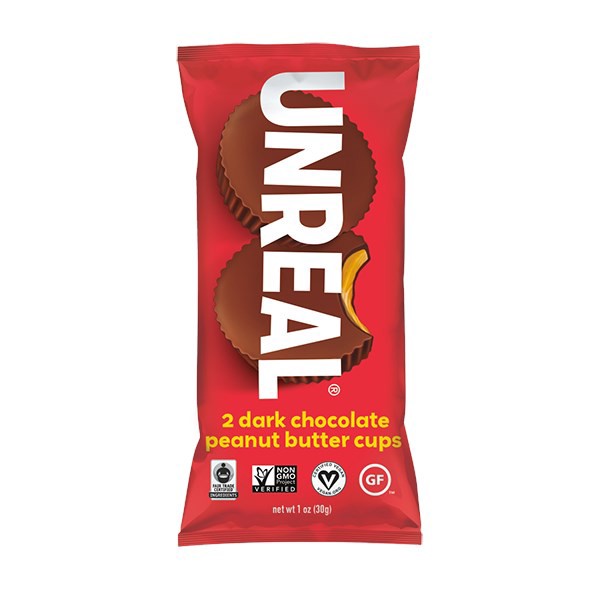 slide 1 of 9, Unreal Dark Chocolate Peanut Butter Cups 4.2 oz, 4.2 oz