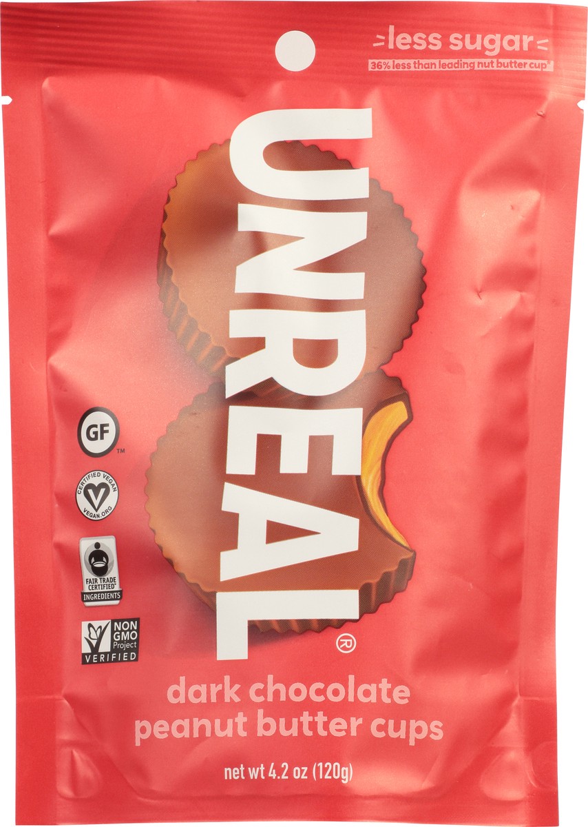 slide 4 of 9, Unreal Dark Chocolate Peanut Butter Cups 4.2 oz, 4.2 oz