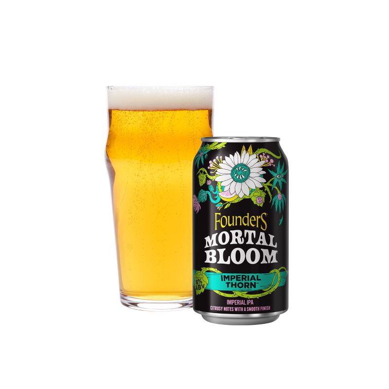 slide 4 of 6, Founders Brewing Co. Founders Mortal Bloom Imperial Thorn IPA - 6pk/12 fl oz Cans, 6 ct; 12 fl oz