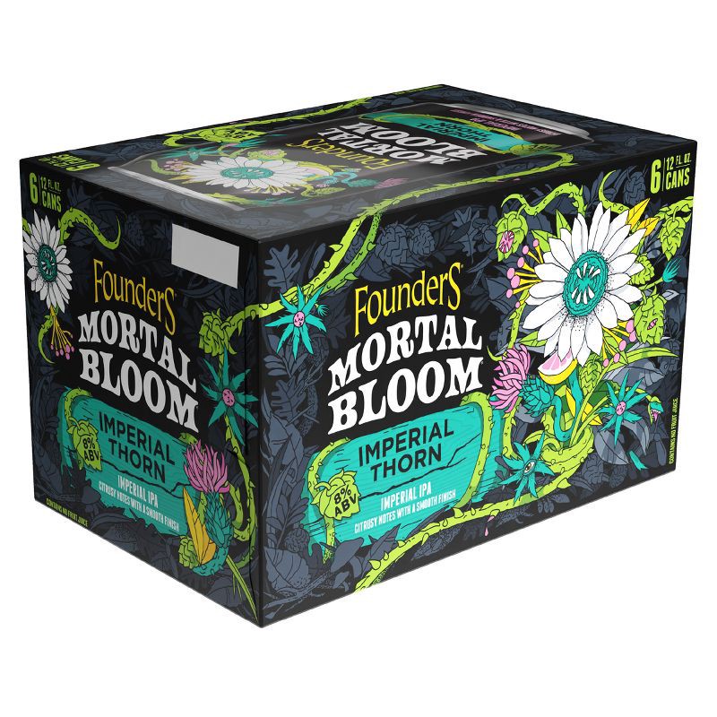 slide 5 of 6, Founders Brewing Co. Founders Mortal Bloom Imperial Thorn IPA - 6pk/12 fl oz Cans, 6 ct; 12 fl oz