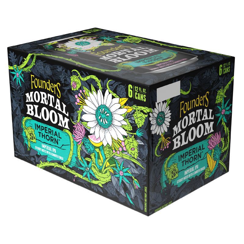 slide 6 of 6, Founders Brewing Co. Founders Mortal Bloom Imperial Thorn IPA - 6pk/12 fl oz Cans, 6 ct; 12 fl oz