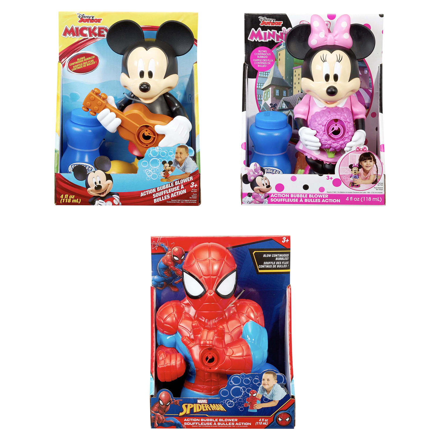 slide 1 of 4, Disney Marvel Action Bubble Blower, 1 ct