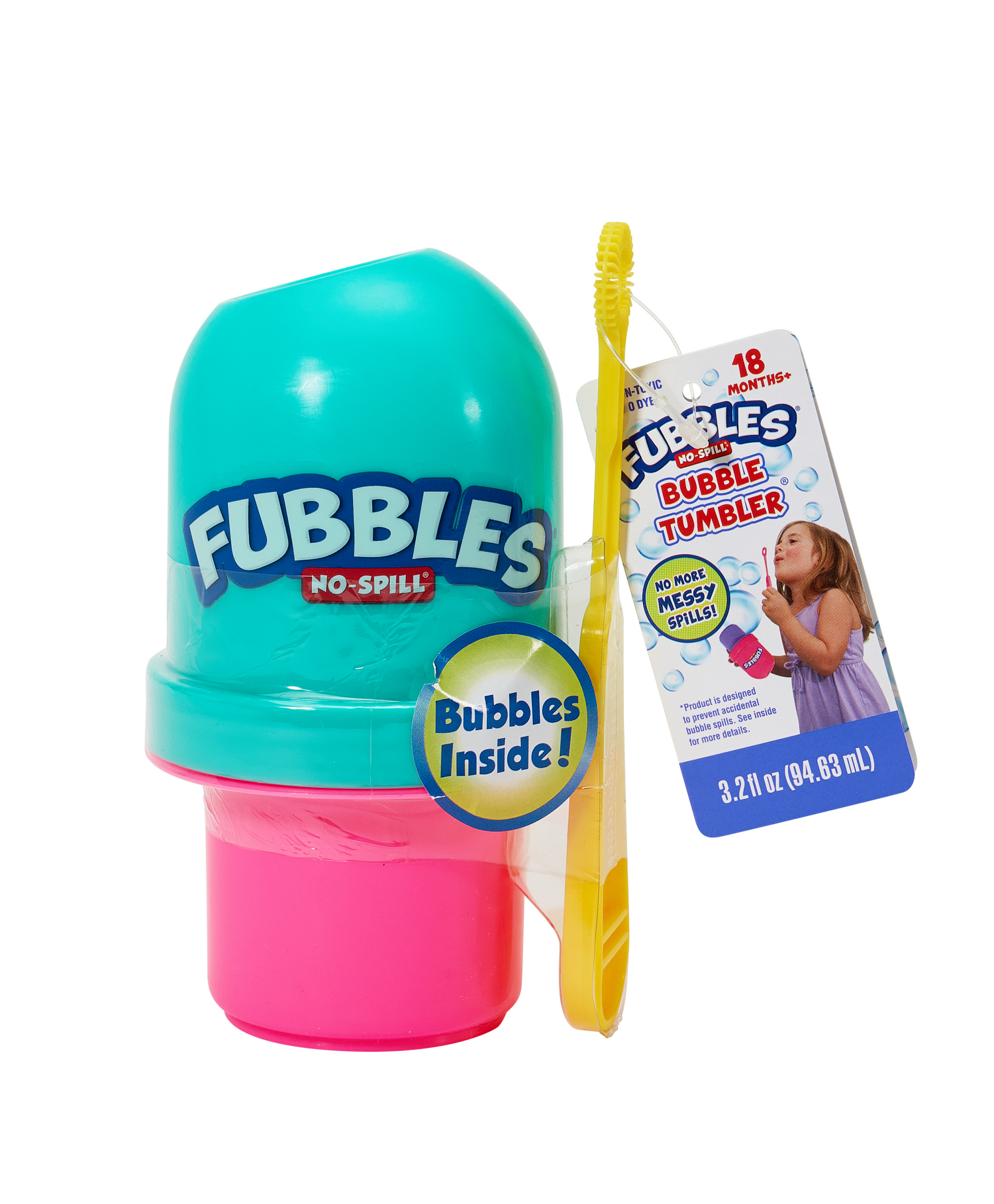 slide 5 of 5, Fubbles No Spill Bubble Tumbler - Assorted, 1 ct