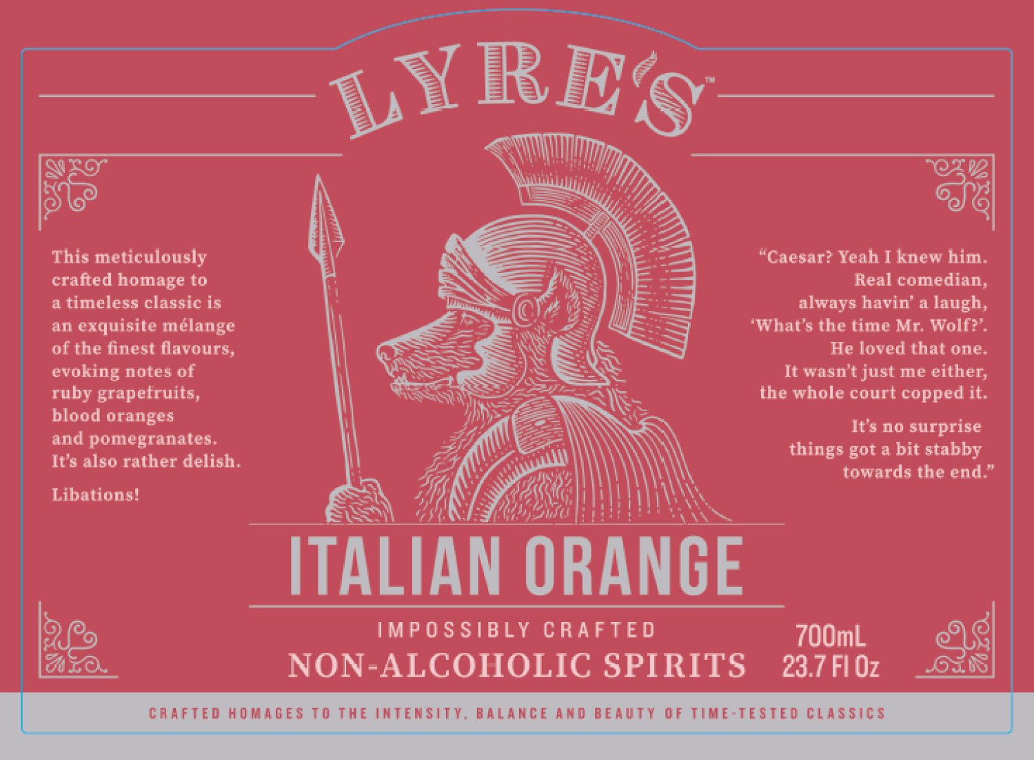 slide 1 of 1, Lyre's Orange Sec Non Alcoholic 700 Ml, 700 ml